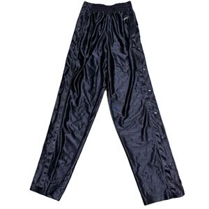 Vintage Eastbay Pants Mens S Dark Blue Silky Dazzle Tear Away Breakaway Shiny